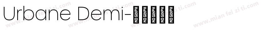 Urbane Demi字体转换